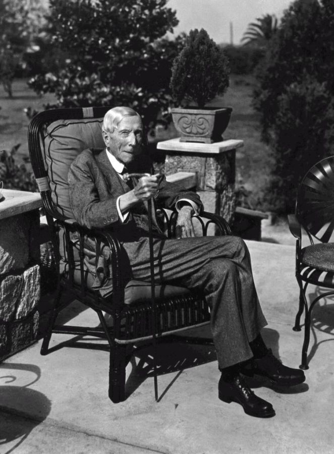 1930s photograph of John D. Rockefeller