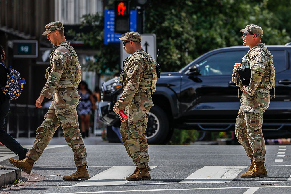 National Guard in the streets of Washington DC